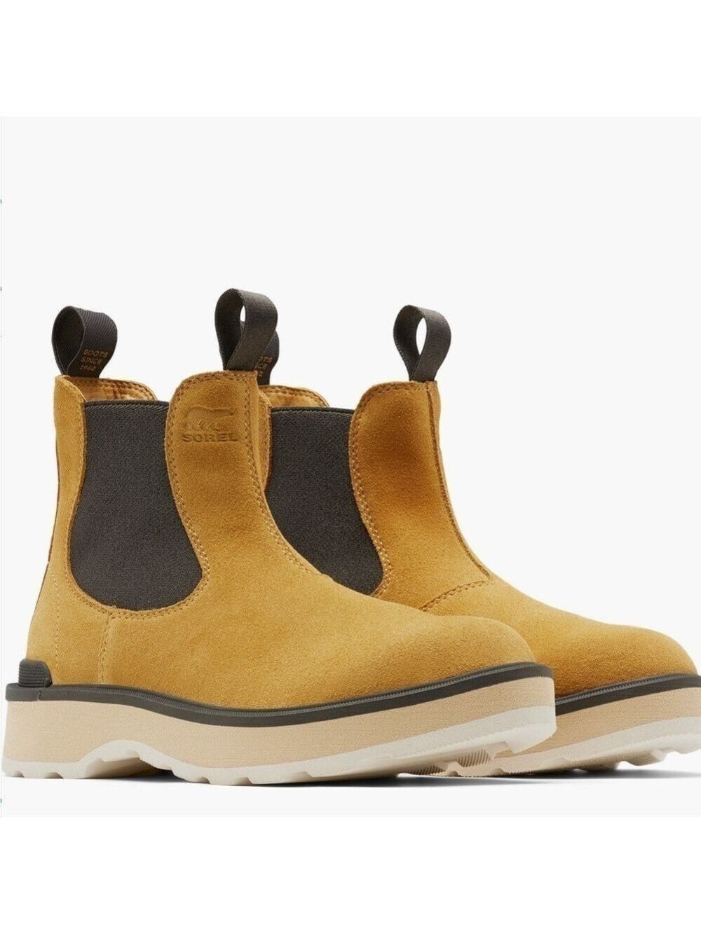 SOREL Hi-Line Heel Chelsea Boots Sz 11 Brown NWT Waterproof Suede Outdoor Women